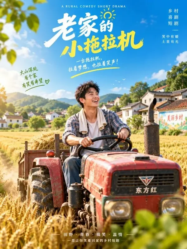 我在村里当首富封面 - AI片库乡村逆袭短剧